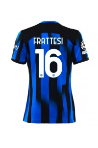 Fotbalové Dres Inter Milan Davide Frattesi #16 Dámské Domácí Oblečení 2023-24 Krátký Rukáv